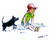 Boy with Dog